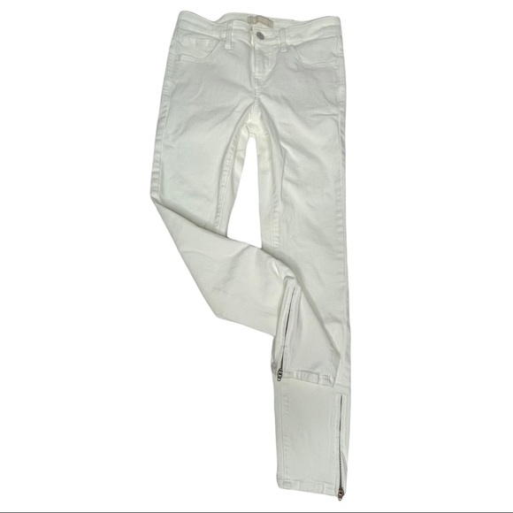 Uniglo White Legging Skinny Jeans with Ankle Zippers 24 - Picture 12 of 13